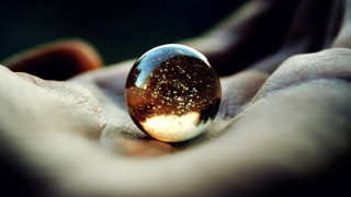 Glass ball star sky microscopic - marble free wallpaper