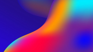 Colorful curved center blue red - free neon wallpaper for desktop