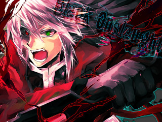 Anime character gun caption image - his hand and a caption free wallpaper