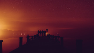 Dusk night sky stars cityscape - filip hodas free wallpaper for desktop