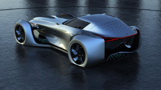 Futuristic car circular floor black - a futuristic car free wallpaper for desktop