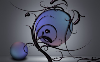 Blue purple black design gray - digital art free wallpaper for desktop