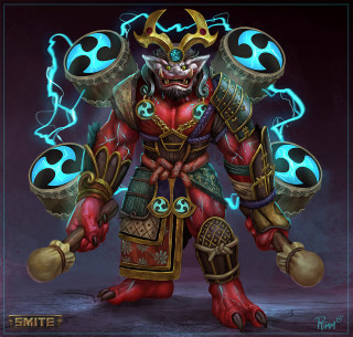 Warhammerer character image illustration fantasy - a demon like face free wallpaper