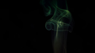 Smoke stack green trail raytraced - dirk crabeth free wallpaper