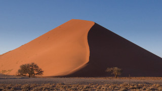 Sand dune tree blue sky - a large sand dune free wallpaper for desktop