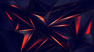 Abstract star red lights geometric - geometric abstract art free wallpaper for desktop
