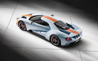 Blue orange sportscar grayfloor spotlight - a spotlight free wallpaper