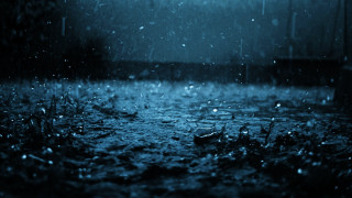 Dark rainy night rain grass - a light shining free wallpaper