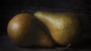 Pears table dark background 3d - redshift free wallpaper