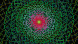 Green red spiral geometric abstract - an abstract drawing free wallpaper
