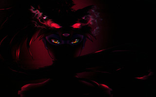 Demonic woman glowing eyes dark - eye free wallpaper for desktop