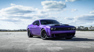 Purple car cloudy sky digital - a purple car free wallpaper for desktop