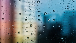 Window rain drops city buildings 5 - free rain wallpaper