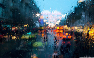 City street rain window traffic - window free wallpaper for desktop