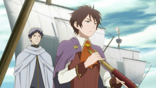 Man holding sword boat ocean - edward clark free wallpaper