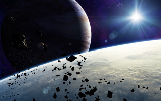 Space star distant object aurora - a large star free wallpaper