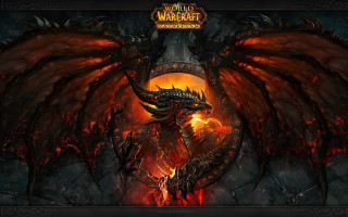 Dragon red wings flame mouth - a yellow light free wallpaper