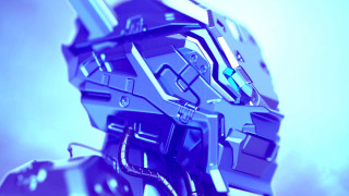 Futuristic robot blue sky computer - a futuristic looking robot free wallpaper