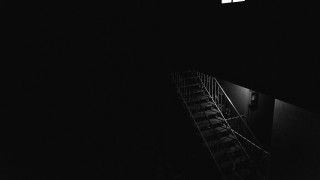 Stairway window dark room light - noir free wallpaper