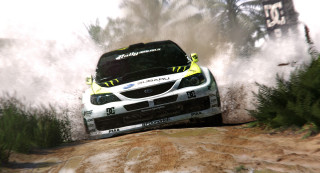 Car driving dirt road woods - free cars wallpaper for desktop