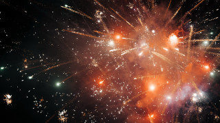 Fireworks starry sky abstract explosion - full free wallpaper