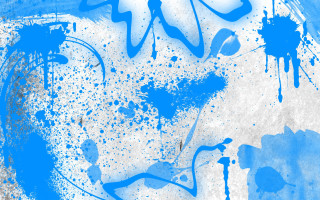 Blue white painting splatters background - painting free wallpaper