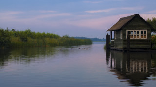 House water ducks boathouse australian - the water behind free wallpaper