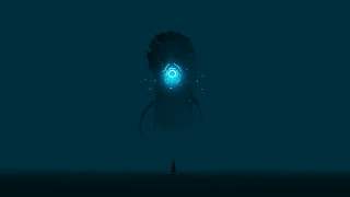 Glowing man lovecraftian constellation moon - lovecraftian free wallpaper