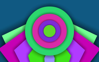Colorful abstract circular blue green - a green center free wallpaper for desktop