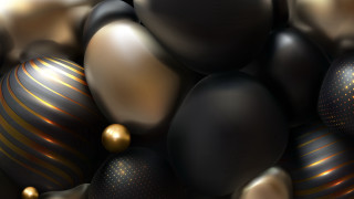 Black gold balloons gold stripe - a gold stripe free wallpaper for desktop