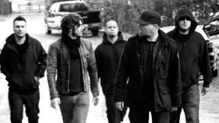 Men walking street car truck - a street next free wallpaper