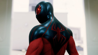 Red black suit man red - insane free wallpaper