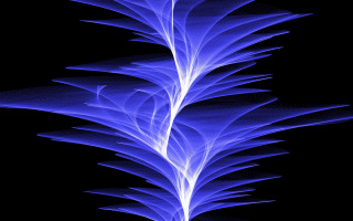 Blue plant abstract fractals mandelbrot - an abstract sculpture free wallpaper for desktop