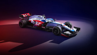 Racing car red white blue - racing free wallpaper
