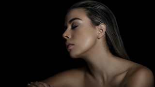 Renaissance woman folded hands closed - over her chest free wallpaper