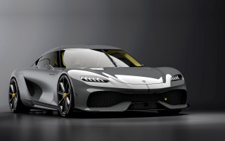 Grey sports car yellow accents - a grey sports car free wallpaper for desktop