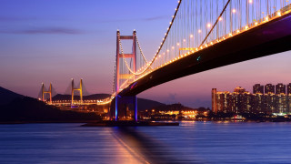 Arthur pan bridge cityscape night - arthur pan free wallpaper