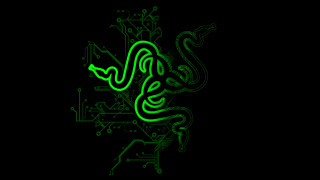 Green snake black background circuit - the right side of the image free wallpaper