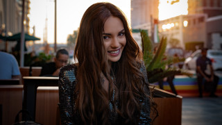 Elina karimova restaurant smile city - tachisme free wallpaper