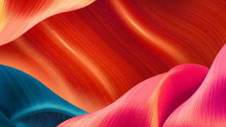 Colorful wavy lines abstract brush - different color and shapes free wallpaper