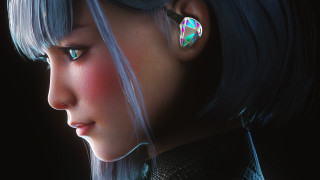 Blue eye eve ryder closeup - a close up of a person free wallpaper