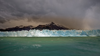 Glacier mountains cloudy sky water - free rain wallpaper