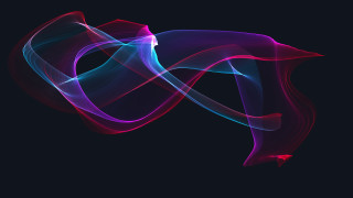 Colorful smoke swirl abstract generative - the left side of the image free wallpaper