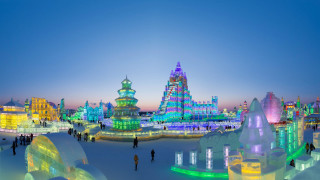 Cityscape ice sculptures tokyo skyline - naive free wallpaper