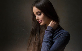Woman longhair serious night starry - behance hd free wallpaper