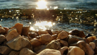 Beach rocks water sunshine nature - a bunch of rocks free wallpaper