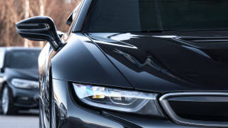 Car headlights street background photorealism - other car free wallpaper for desktop