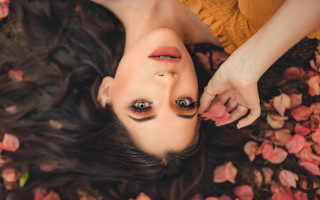 Flower portrait elina karimova blossoms - a bed of flowers free wallpaper