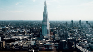 Tower cityscape bridge reflection skyscraper - over a city free wallpaper