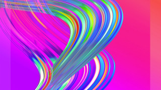 Colorful abstract wave lines pink - vibrant color line free wallpaper